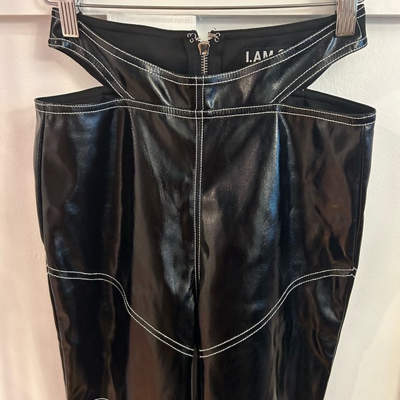 I.AM.GIA Paris Pant in Black faux leather cut out - Picture 6 of 10